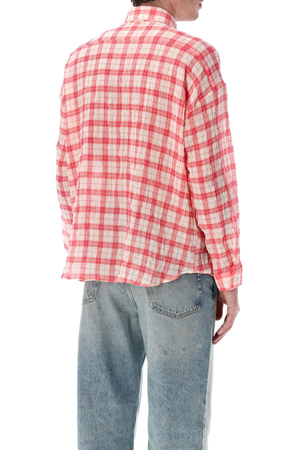 Sunflower Stable Loose-Fit Shirt - Pink Check