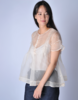 Sula Clothing LTD. Eggnog Organza Dolls Blouse - Cream - Thumbnail 2