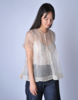 Sula Clothing LTD. Eggnog Organza Dolls Blouse - Cream - Thumbnail 3
