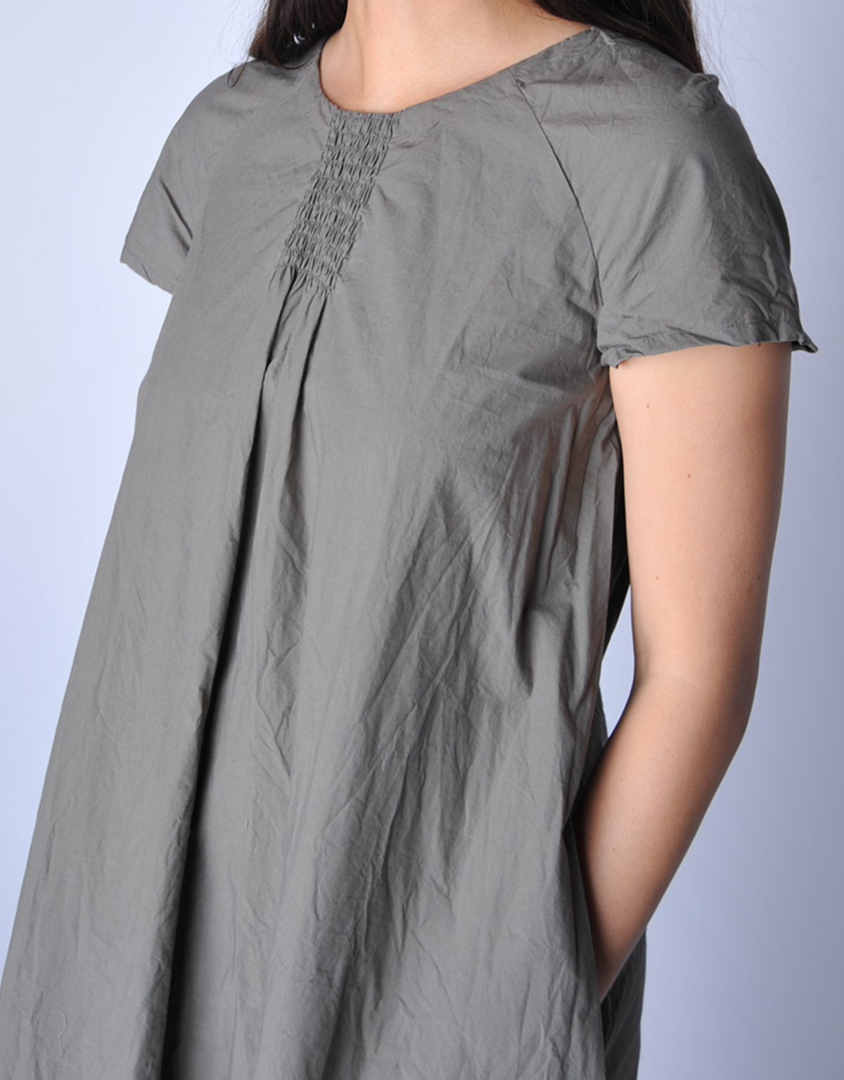 Sula Clothing LTD. Gunmetal Smock Dress - Image 3 of 4