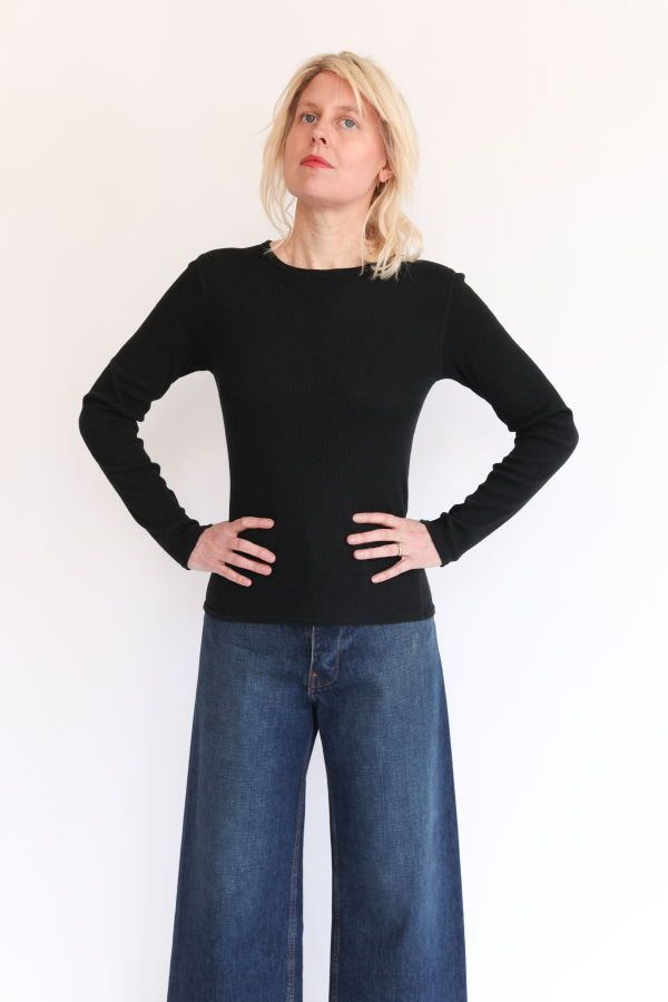 ICHI ANTIQUITES Rib Pullover Top