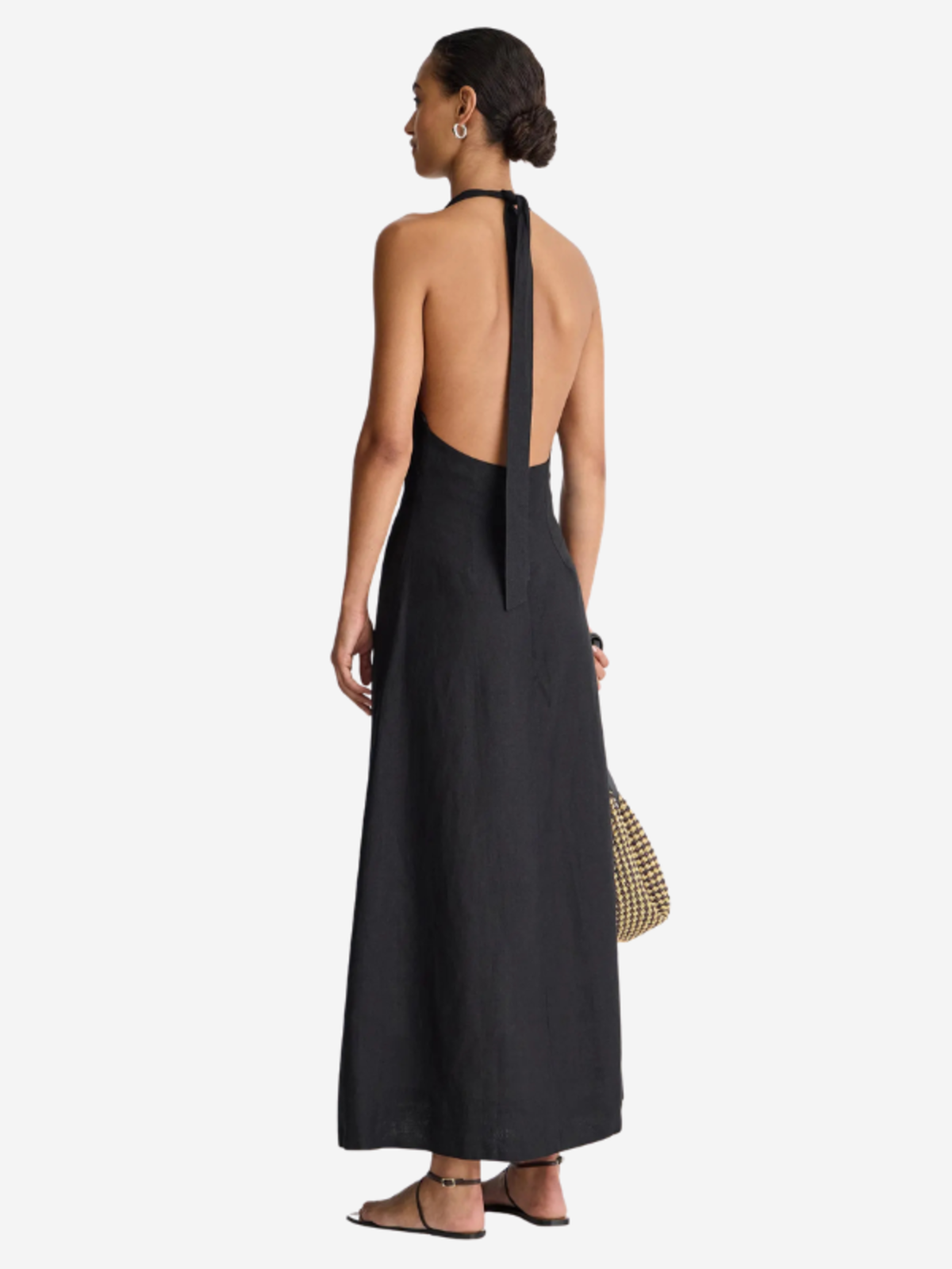 Apiece Apart Salome Halter Maxi Dress - Black - Image 4 of 5