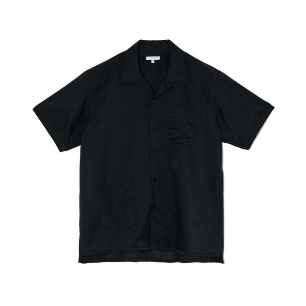 Engineered Garments Camp Shirt Polyester Mesh - Black Engineered Garments Camp Shirt Polyester Mesh - Black