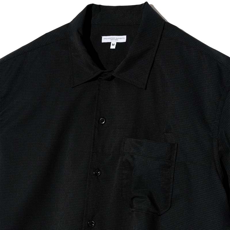 Engineered Garments Camp Shirt Polyester Mesh - Black
