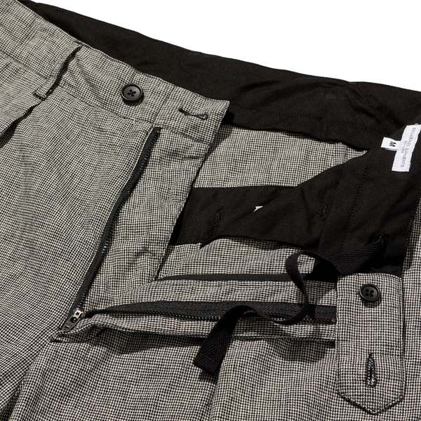 Engineered Garments Carlyle Pant - Black/Grey CL Houndstooth