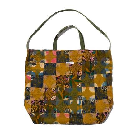 バッグ Engineered garments Carry all tote camo Engineered Garments Carry All Tote - Multi Color Stripe Handstitch
