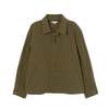 Engineered Garments Claigton Jacket Cotton Sanded Cloth - Olive - Thumbnail 1
