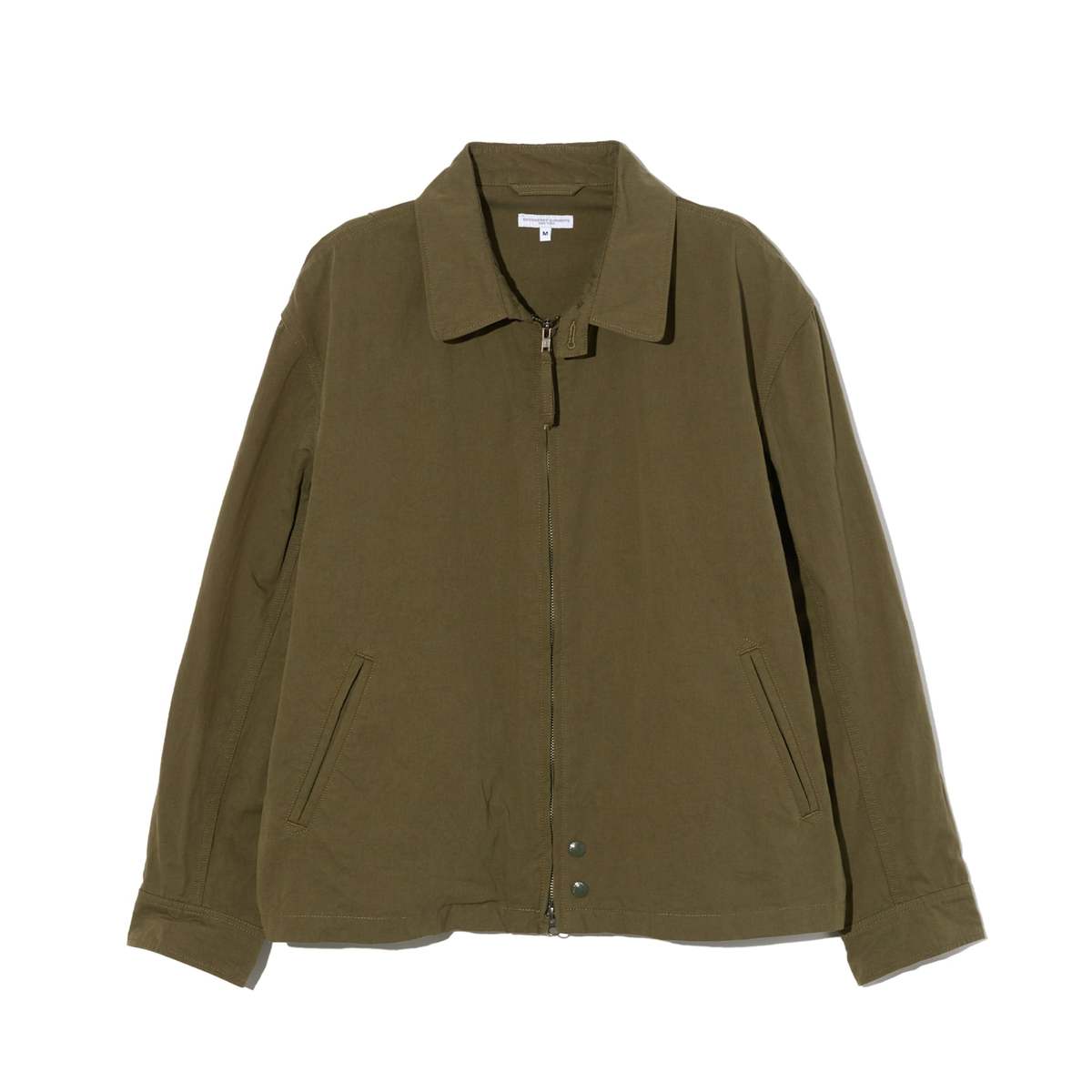 Engineered Garments Claigton Jacket Cotton Sanded Cloth - Olive - Image 1 of 4