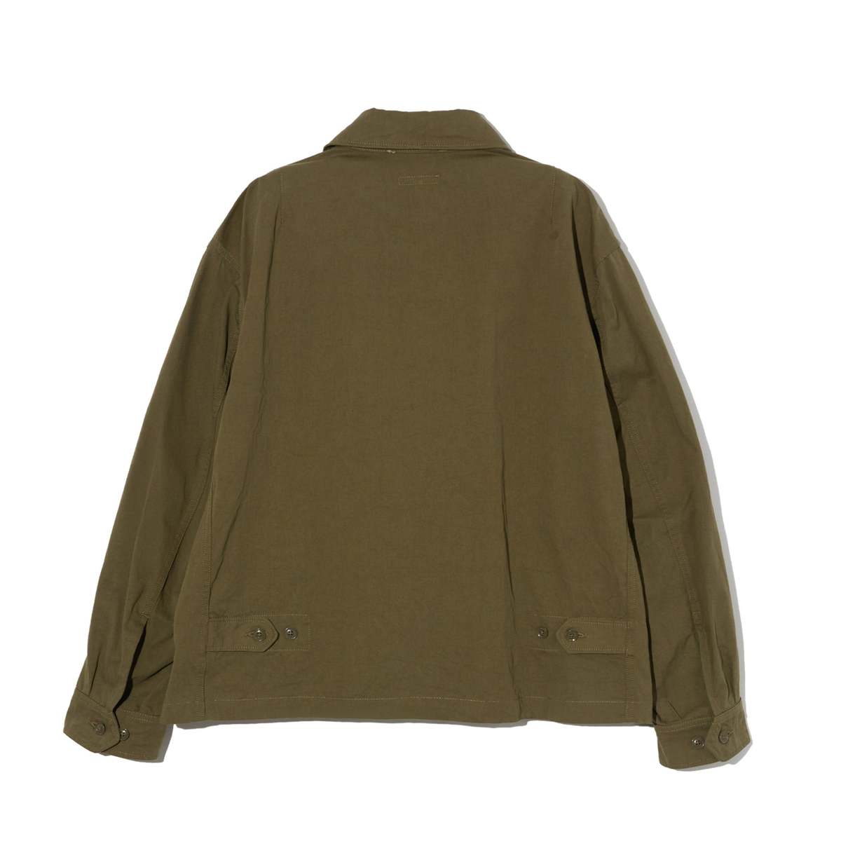 Engineered Garments Claigton Jacket Cotton Sanded Cloth - Olive - Image 2 of 4