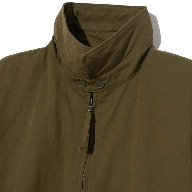 Engineered Garments Claigton Jacket Cotton Sanded Cloth - Olive