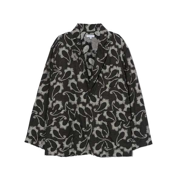 Engineered Garments Loiter Jacket - Black/Grey CP Paisley Jacquard Engineered Garments Loiter Jacket - Black/Grey CP Paisley Jacquard
