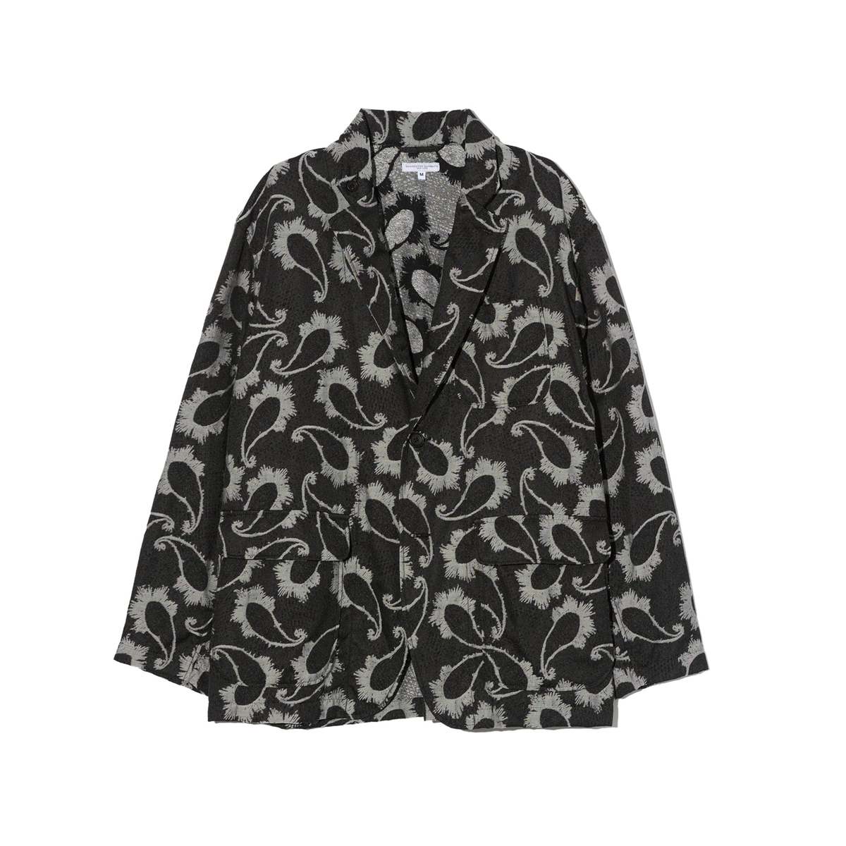 Engineered Garments Loiter Jacket - Black/Grey CP Paisley Jacquard - Image 1 of 4