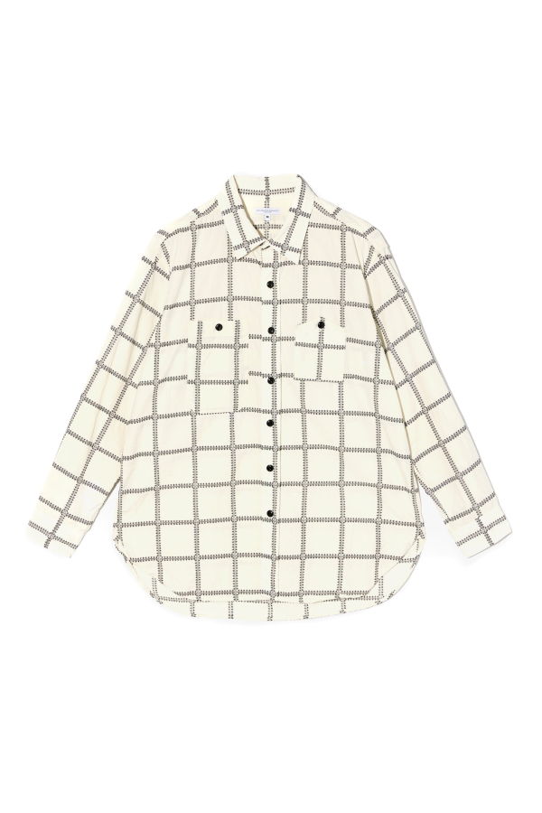 Engineered Garments Work Shirt CP Square Embroidery