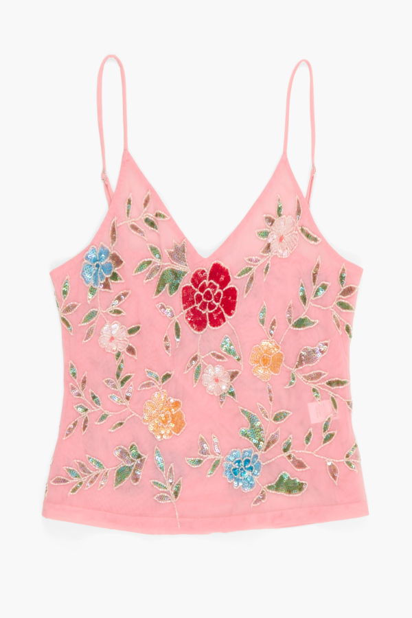 Tach Clothing Ezra Floral Embroidery Top - Pink