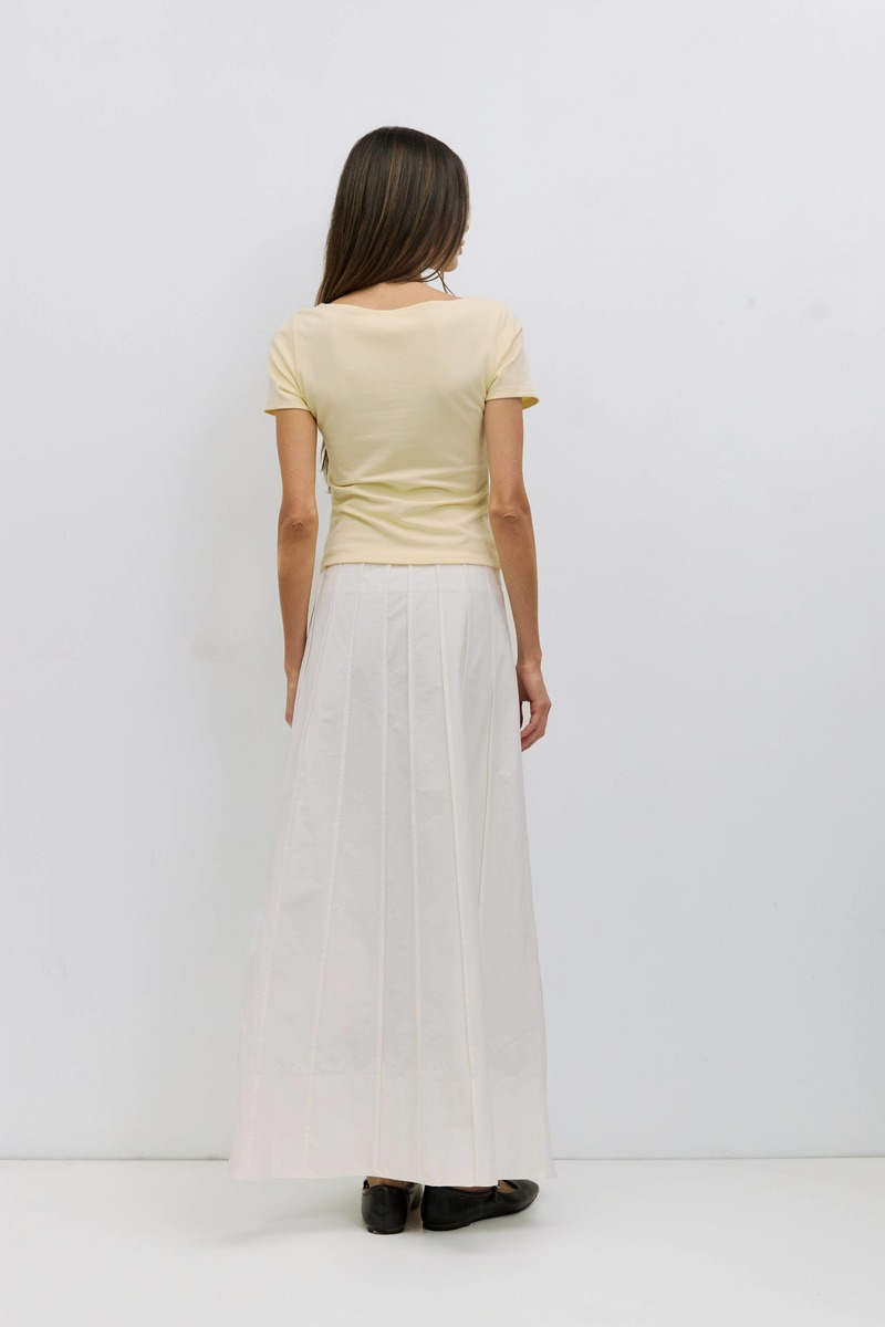 Mod Ref Meredith Paneled Cotton Maxi Skirt