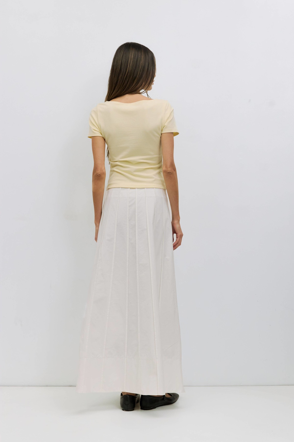 Mod Ref Meredith Paneled Cotton Maxi Skirt - Image 4 of 5