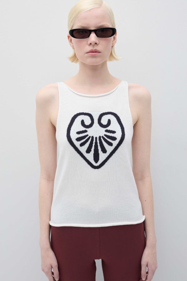 Rita Row Cuore Top - White