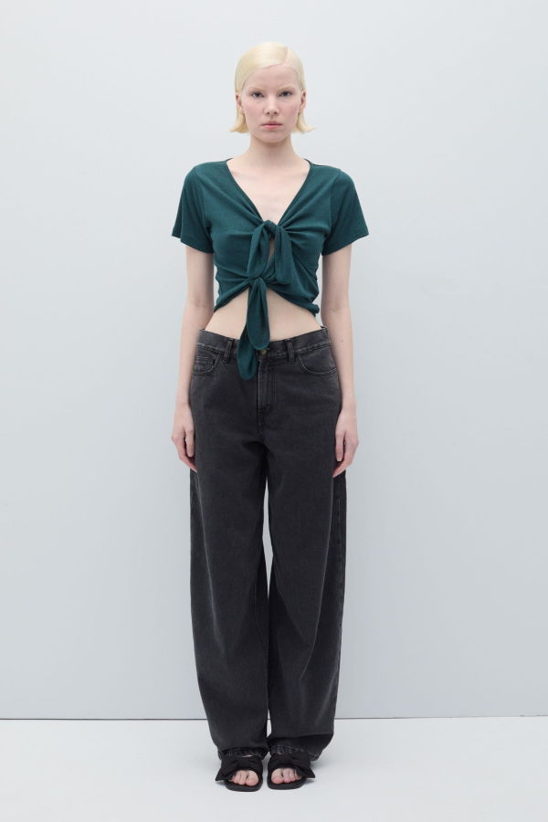 Rita Row Dahlia Top - Ocean