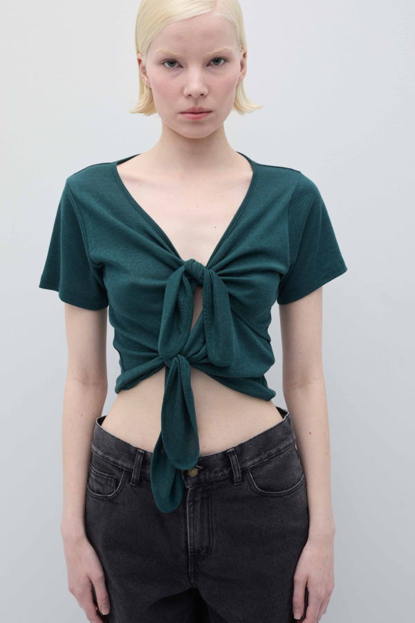 Rita Row Dahlia Top - Ocean