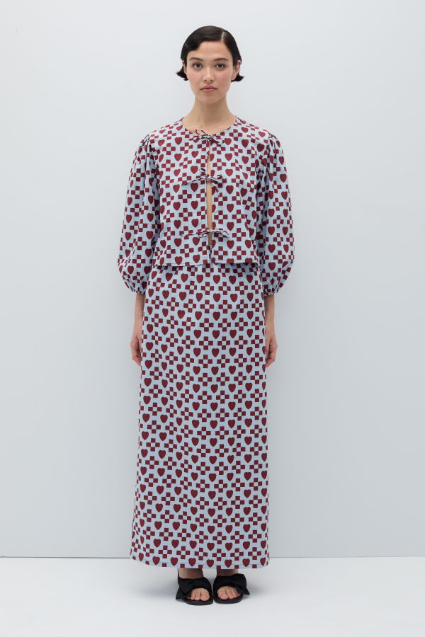 Rita Row Fuoco Skirt - Blue-Rust