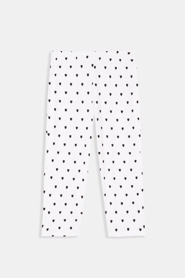 Rita Row Ilaria Heart Polka Dot Pants - White