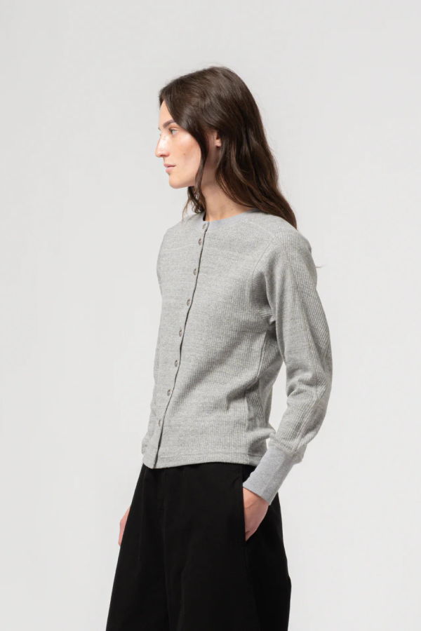 Girls of Dust Military Rib Button Down Top