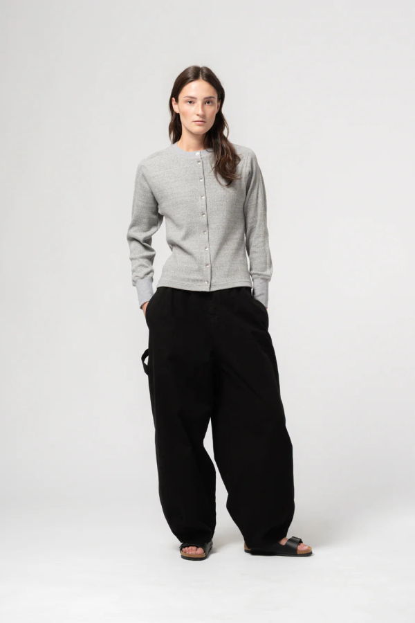 Girls of Dust Military Rib Button Down Top