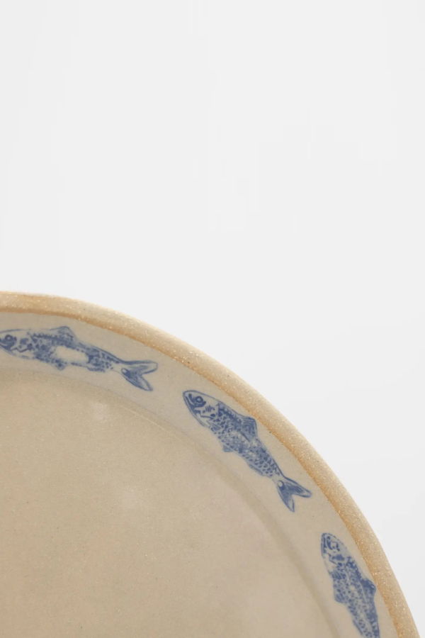 Jars of Dust Sardine Stamped Handmade Ceramic Platter