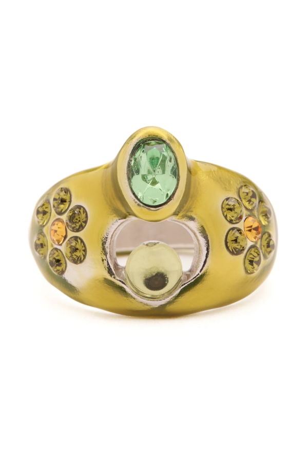Collina Strada Olive Cosmic Daisy Ring