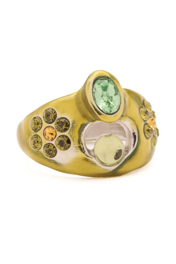 Collina Strada Olive Cosmic Daisy Ring