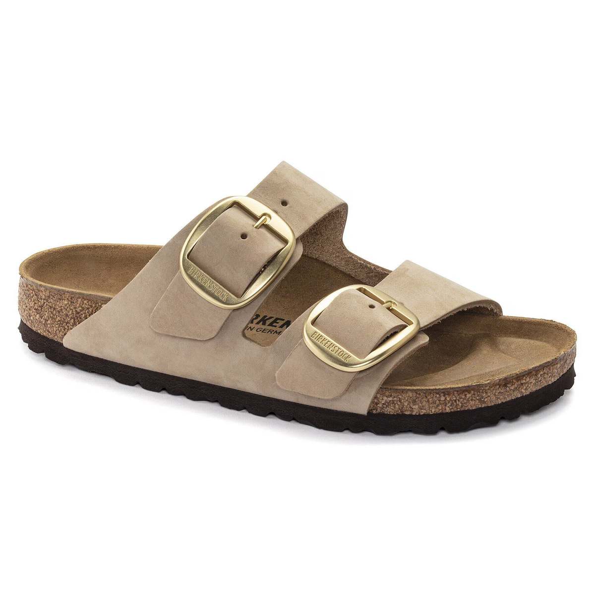Birkenstock Arizona Big Buckle Nubuck Leather Regular Sandals - Image 1 of 8