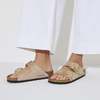 Birkenstock Arizona Big Buckle Nubuck Leather Regular Sandals - Thumbnail 4