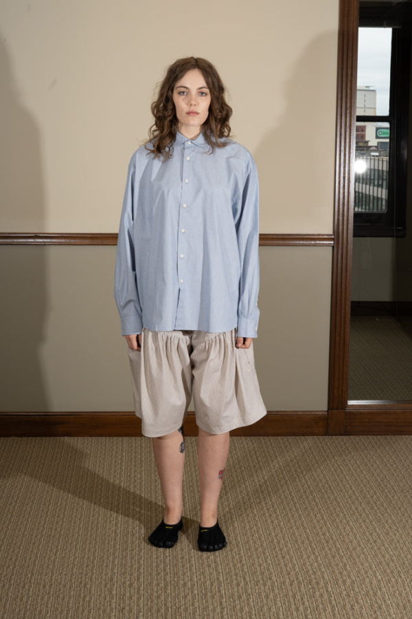Baserange Claude Shirt - Blue Stripe