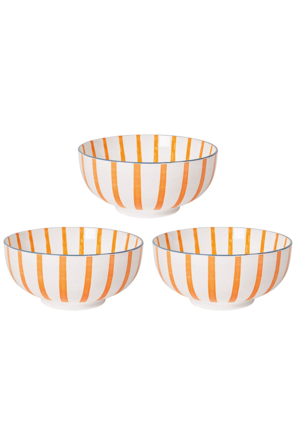 Danica Brands Set of 3 Stamped 8in Citrus Burst Bowls