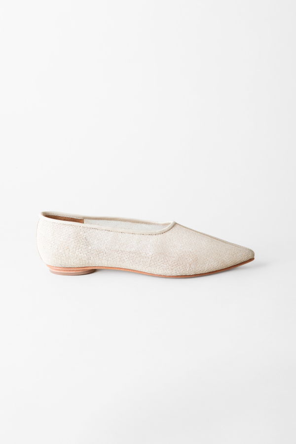 Huma Blanco Zelda Pointed Toe Flat - Natural Jute