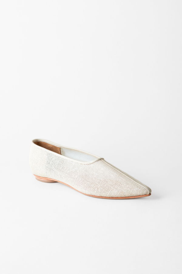 Huma Blanco Zelda Pointed Toe Flat - Natural Jute
