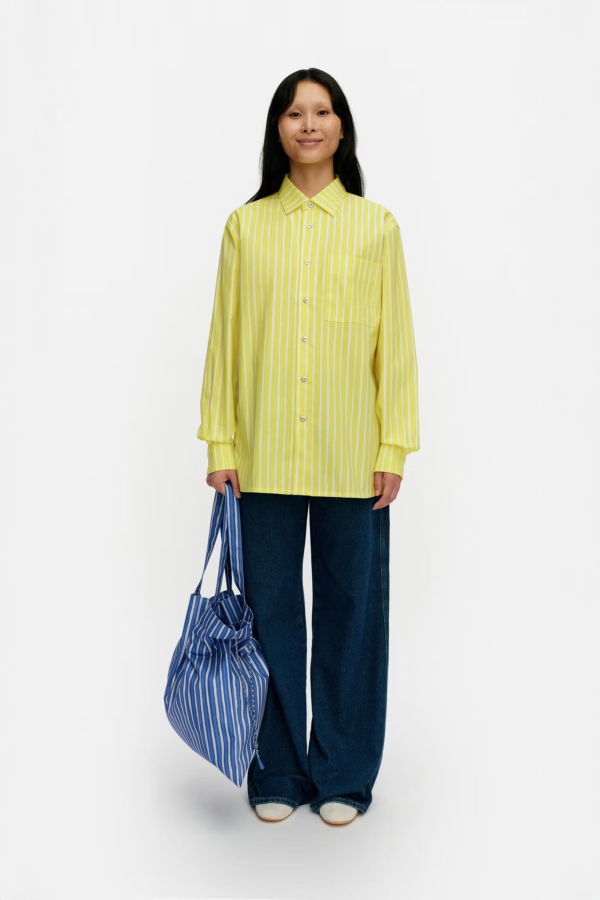 Marimekko Kioski Shirt - Yellow Stripe