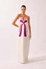 Adriana Degreas Structured Petal Maxi Dress - Off White - Thumbnail 1