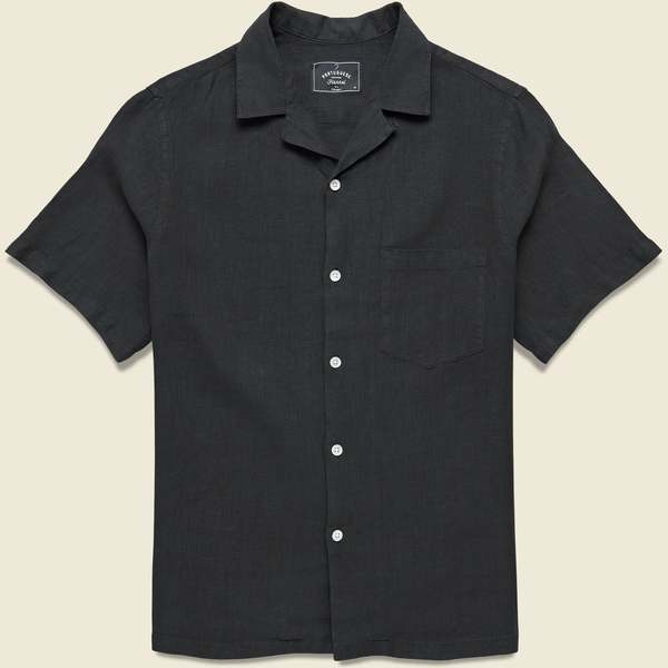 Portuguese Flannel Linen Camp Collar Shirt