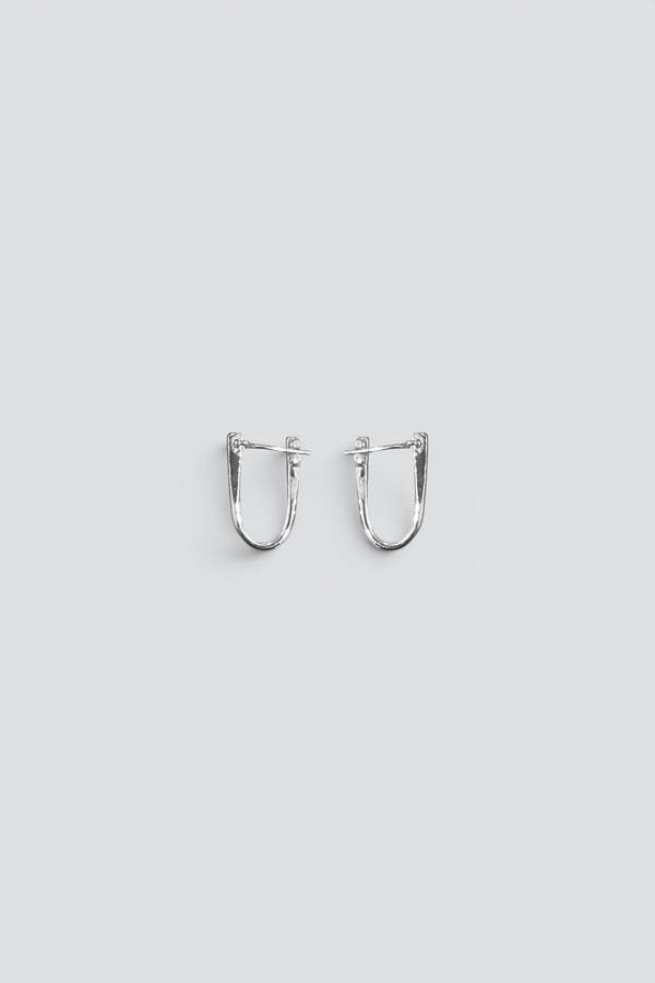 Fay Andrada Silver Hammo Hoops