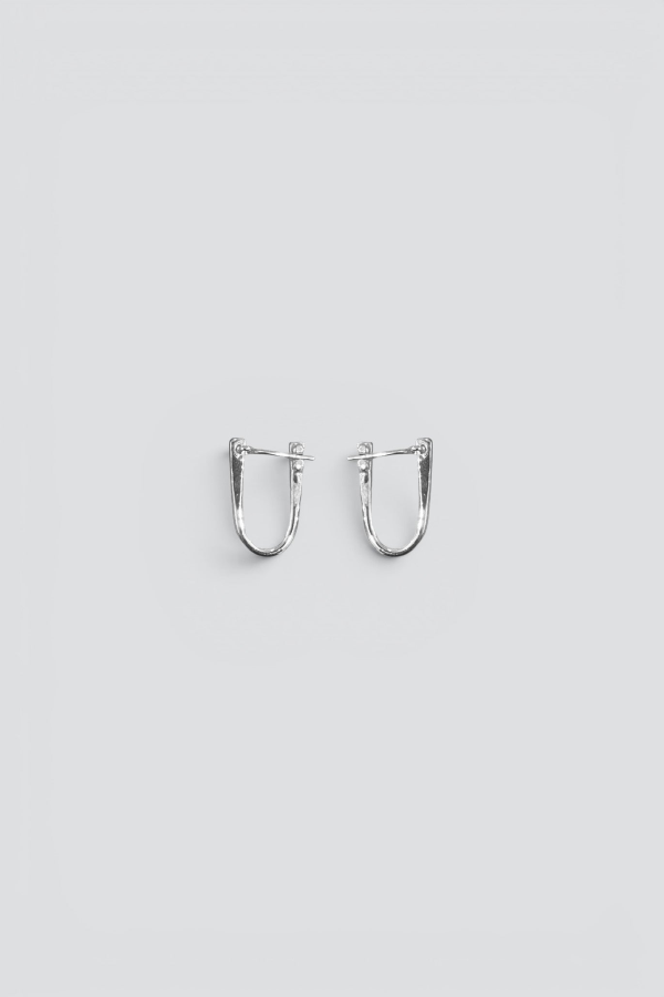 Fay Andrada Silver Hammo Hoops