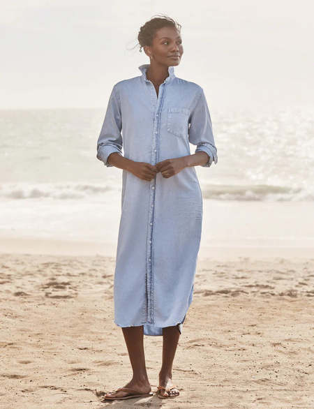 Frank & Eileen Rory Woven Long Dress - Red Lived-in-Linen | Garmentory Frank & Eileen Rory Woven Long Dress - Red Lived-in-Linen | Garmentory