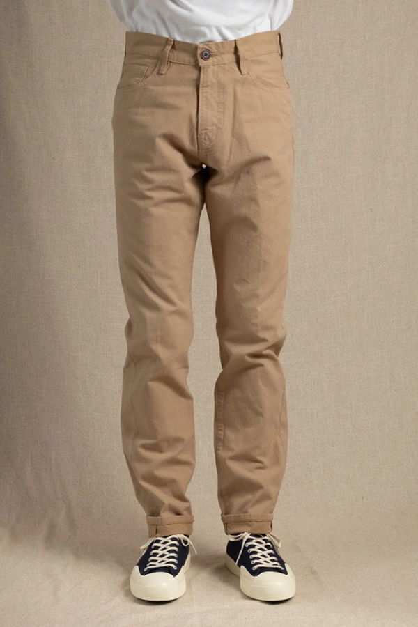 C.O.F. Studio Relaxed 5 Pocket Pants - Beige