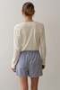 Donni. The Pop Boxer Shorts - Navy Stripe - Thumbnail 4