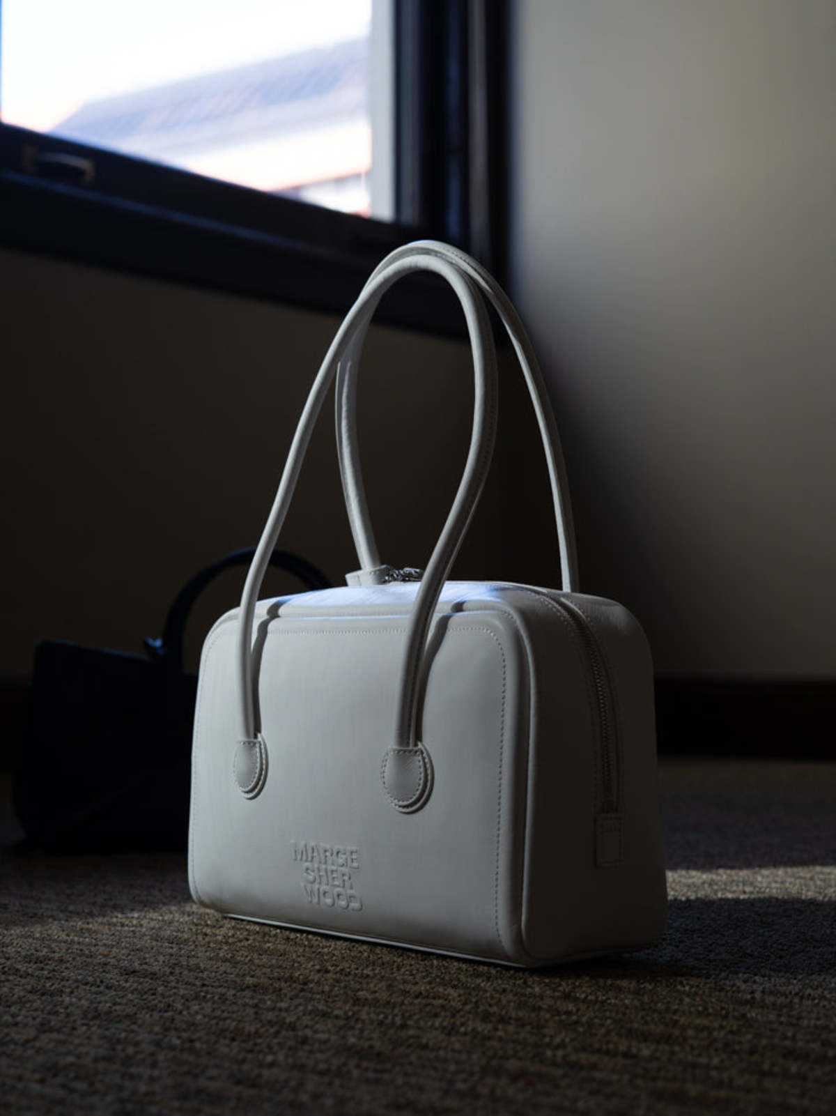 Marge Sherwood Soft Boston Small Bag - White Crinkle - Image 3 of 7