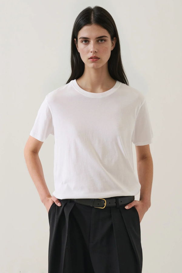 Patrick Assaraf Pima Cotton Boyfriend Tee