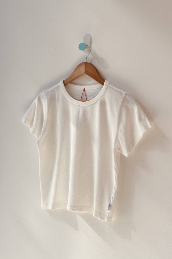 Le Bon Shoppe The Little Boy Tee - Vintage White