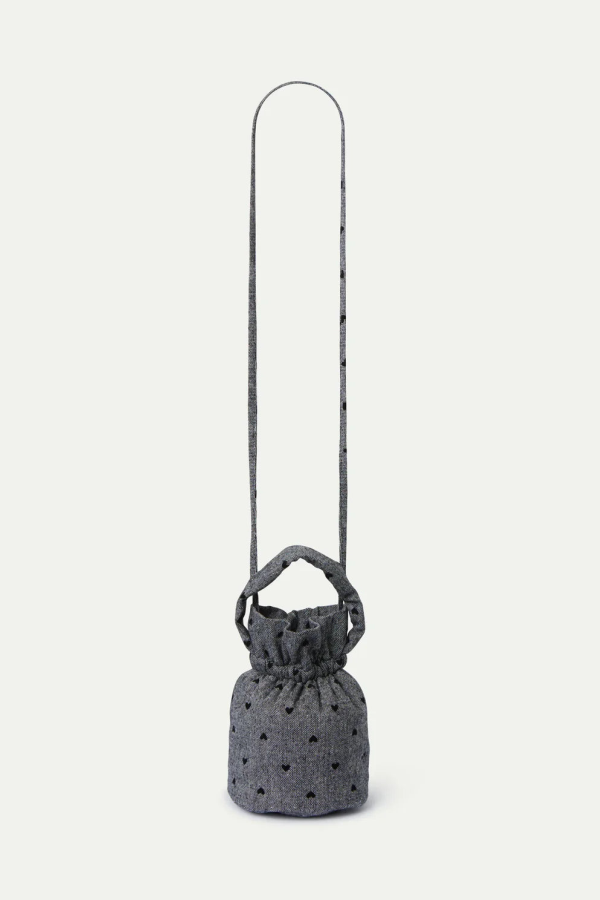 Compania Fantastica Tweed Love Bucket Bag