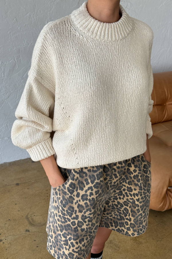 Le Bon Shoppe Zoe Cotton Sweater - Naturel