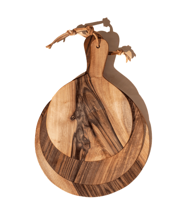 Une Vie Nomade Round Cutting Boards - Walnut